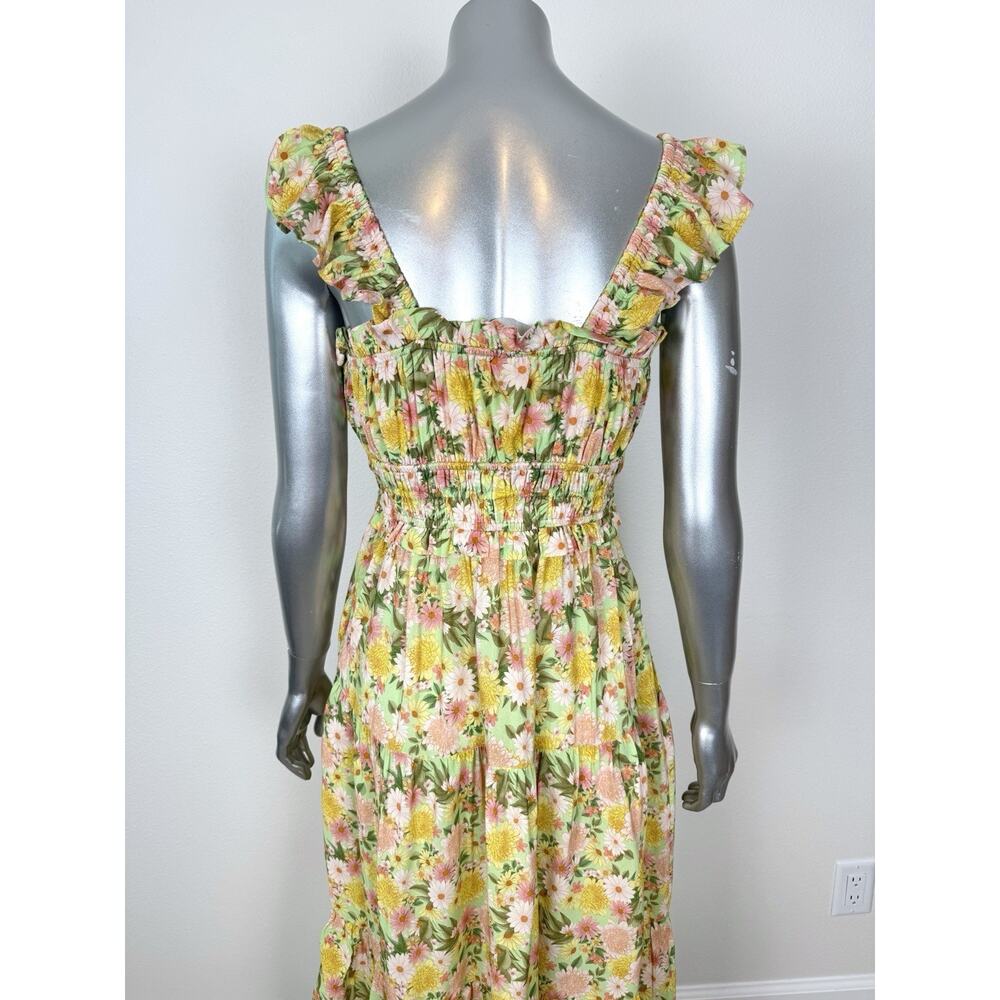 Yumi Kim Maxi Dress Floral Print Frill Sleeve Libby S - Picture 8 of 13